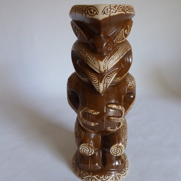 NEW 2014 CRAZY AL EVANS TEKO TEKO MANAIA MAORI CERAMIC TIKI MUG - Picture 10 of 12